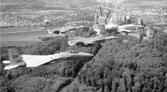 A10 leads fellow 52d AEW aircraft past a German castle The wing also included - фото 30