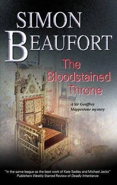 Simon Beaufort The Bloodstained Throne обложка книги