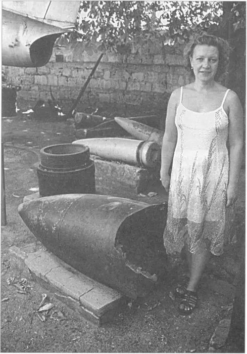 Осколок 60см германского снаряда 80см пушка Дора под Севастополем 1942 г - фото 54