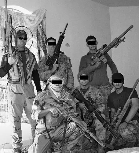 Fallujah in 04 Here I am with my 300 WinMag and some of the snipers I worked - фото 10