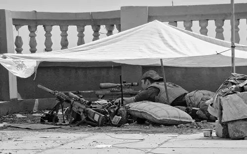 Set up on a roof in Ramadi The tent provided me a bit of relief from the sun - фото 17