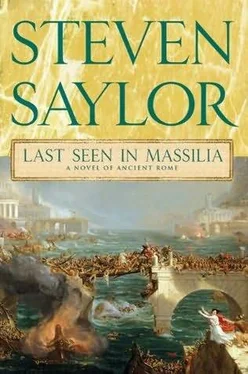 Steven Saylor Last seen in Massilia обложка книги