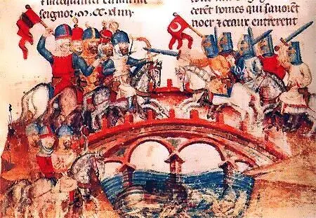 Битва на реке Шайо Миниатюра XIII в На вышеприведенной гравюре художник - фото 12