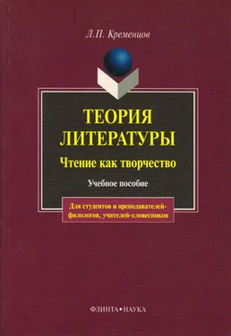 Леонид Кременцов Теория литературы. Чтение как творчество: учебное пособие обложка книги