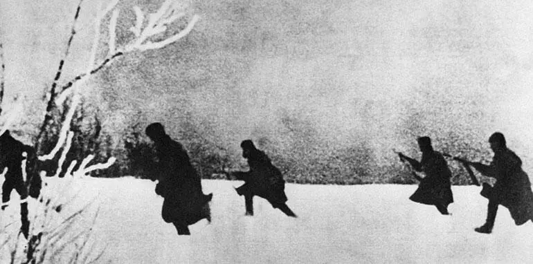 Атака красноармейцев Начало 1942 г Схема 5 Бои за Ржев в январе 1942 г - фото 16