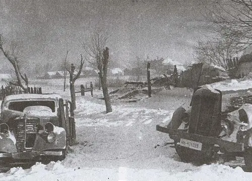 Разбитая немецкая техника Район Серпухова Зима 194142 г Наспех - фото 43