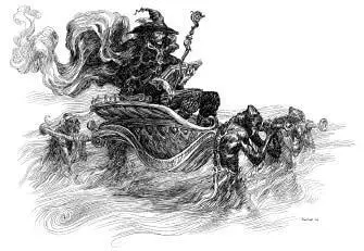 Through the purple gloom came Molloqos the Melancholy borne upon an iron - фото 142