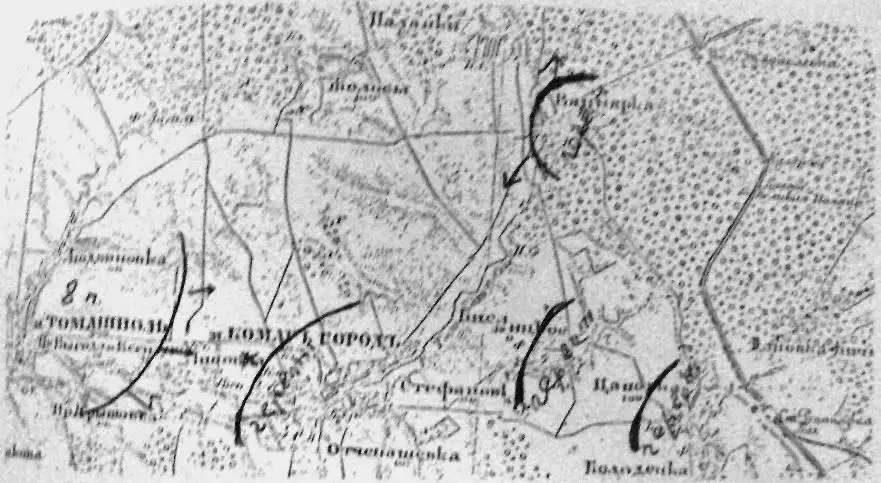 Бій Чорноморців за м Комаргород 1819го червня 1919 р Зранку другого дня - фото 7