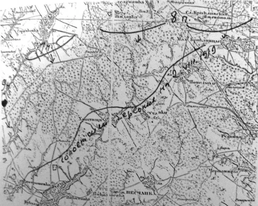 Головні сили 3ої Залізної дивізії на 2го серпня 1919 р Фронт червоних 12 - фото 15