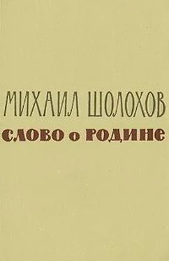 Михаил Шолохов Слово о Родине (сборник) обложка книги