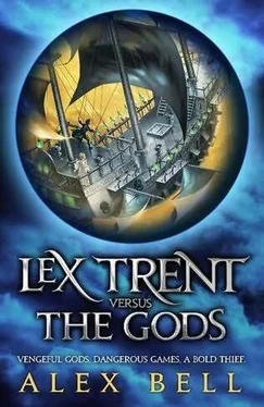Alex Bell Lex Trent versus the Gods обложка книги