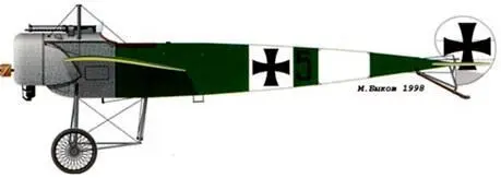 Fokker EIII 1916 г Поздний вариант двухцветного камуфляжа Владимир - фото 26