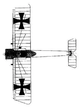 Fokker EIV В середине 1915 г к крыльевым и хвостовым крестам добавили еще и - фото 24