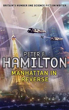 Peter Hamilton Manhattan in Reverse обложка книги