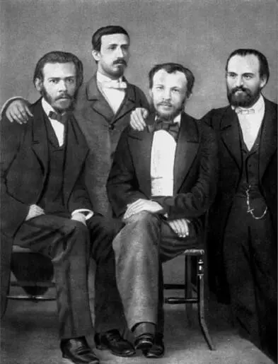 Н Житинский А Бородин Д Менделеев и В Левинский в Гейдельберге 1860 г - фото 6