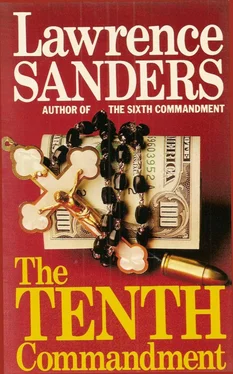 Lawrence Sanders Tenth Commandment обложка книги