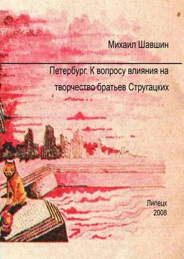 Михаил Шавшин Петербург.  К вопросу влияния на творчество братьев Стругацких обложка книги