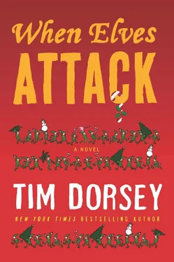 Tim Dorsey When elves attack обложка книги