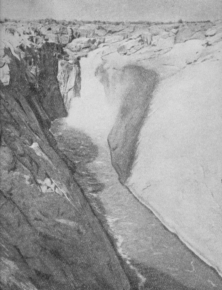 Ауграбис шумное место самый большой водопад Африки С южного берега реки - фото 1