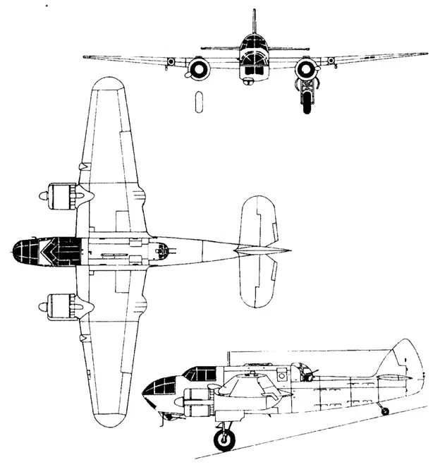 Торпедоносец Bristol 152 Beaufort I Моторы 2 х Бристоль Таурус VI 1130 ЛС - фото 38