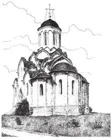 Шлемовидная форма купола Спасского собора Андроникова монастыря XV в Москва - фото 16
