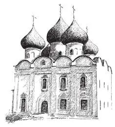 Купол в форме луковицы у Воскресенского храма XVII в Каргополь Здания всех - фото 17