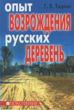 Глеб Тюрин Опыт возрождения русских деревень обложка книги