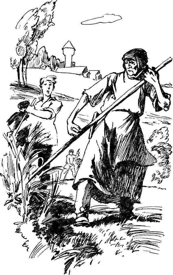 Люди постепенно разгораясь идут следом за Лешачихой Лодыри и работящие - фото 14