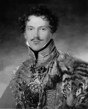 со шкурой барса на левом плече деталь униформы существовавшая до 1814 года - фото 43
