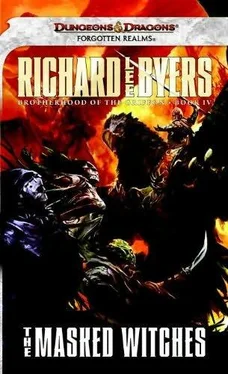 Richard Byers The masked witches обложка книги