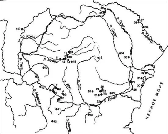 Рис 56 Распределение культуры басараби 1 Басараби 2 Хуния 3 - фото 45