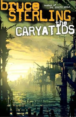 Bruce Sterling The Caryatids обложка книги