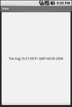 Figure 43 The Now demonstration activity Clicking the button in other - фото 4