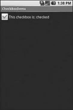 Figure 65 The same application now with the checkbox checked Turn the - фото 10