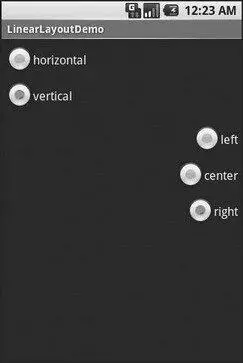 Figure 75 The same application with the Vertical and Right radio buttons - фото 16