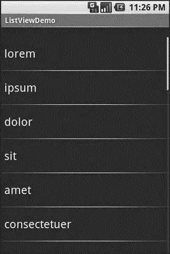 Figure 81 The ListViewDemo sample application Spin Control In Android the - фото 20