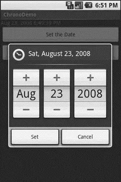 Figure 102 The same application showing the date picker dialog Figure - фото 34