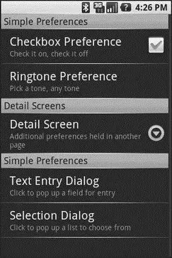 Figure 176 The preference screen of the Dialogs projects preference UI - фото 61