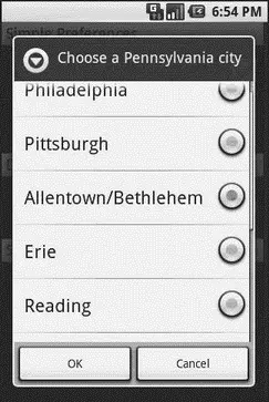 Figure 178 Editing a list preference CHAPTER 18 Accessing Files While - фото 63