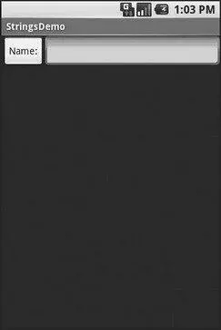 Figure 191 The StringsDemo sample application as initially launched - фото 65