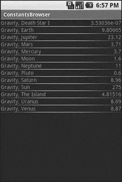Figure 271 ConstantsBrowser showing a list of physical constants If you - фото 84