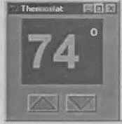 Рис 122 Имитация термостата с графическими кнопками 1214 Текстовые - фото 2