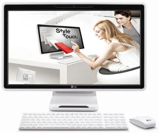 LG также показала моноблочный настольный компьютер V300 с двадцатитрёхдюймовым - фото 39