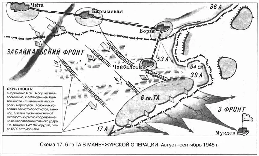 6 гв ТА в Маньчжурской операций Августсентябрь 1945 г Подготовка - фото 17
