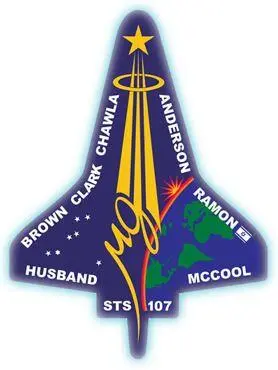 Рис 13 Лого миссии STS107 шаттла Колумбия СЛОШСАТ миниспутник массой 1290 - фото 16