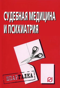 Коллектив авторов Судебная медицина и психиатрия: Шпаргалка обложка книги