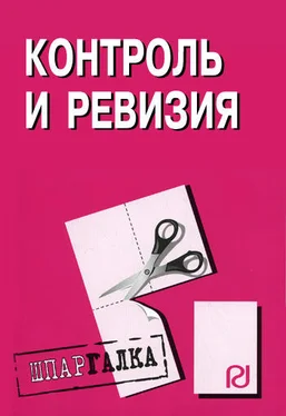 Коллектив авторов Контроль и ревизия: Шпаргалка обложка книги