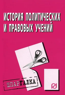 Коллектив авторов История политических и правовых учений: Шпаргалка обложка книги