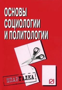 Коллектив авторов Основы социологии и политологии: Шпаргалка обложка книги