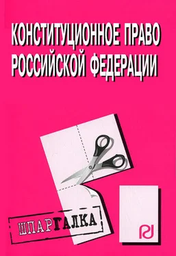 Коллектив авторов Конституционное право Российской Федерации: Шпаргалка обложка книги